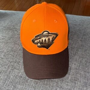 Minnesota Wild Orange and Brown Cap